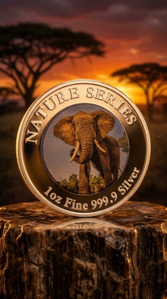 2024 Nature Series – African Elephant – 1 oz Silver