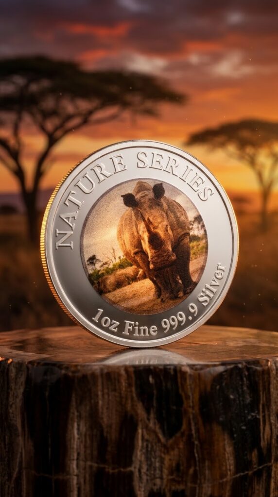 2024 Nature Series – African Rhino – 1 oz Silver