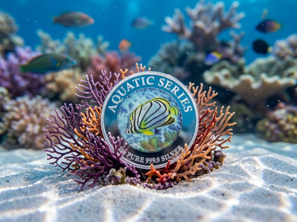 2025 Aquatic Series – Butterfly Fish – 1 oz Silver